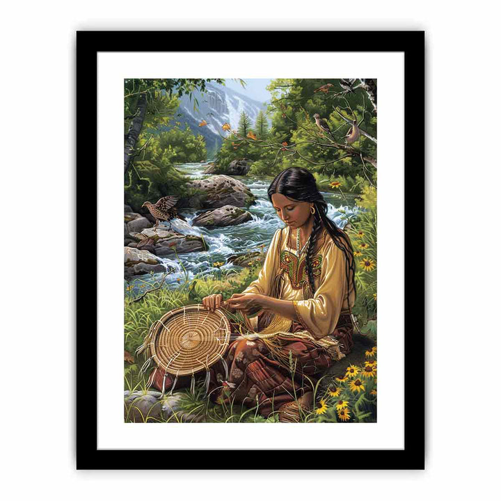 Native Serene Scene  Art Print