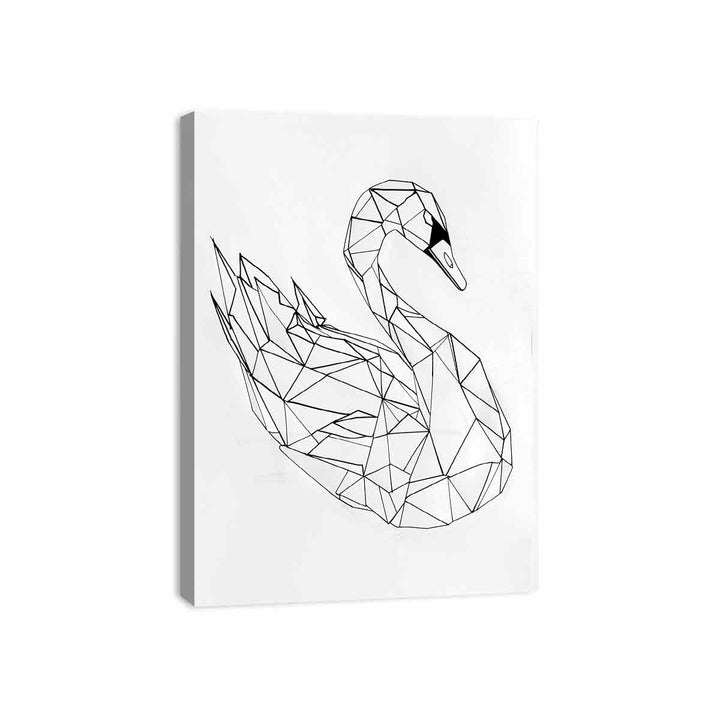 Diamond Swan Canvas Print