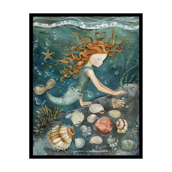 Collecting Shells  Painting