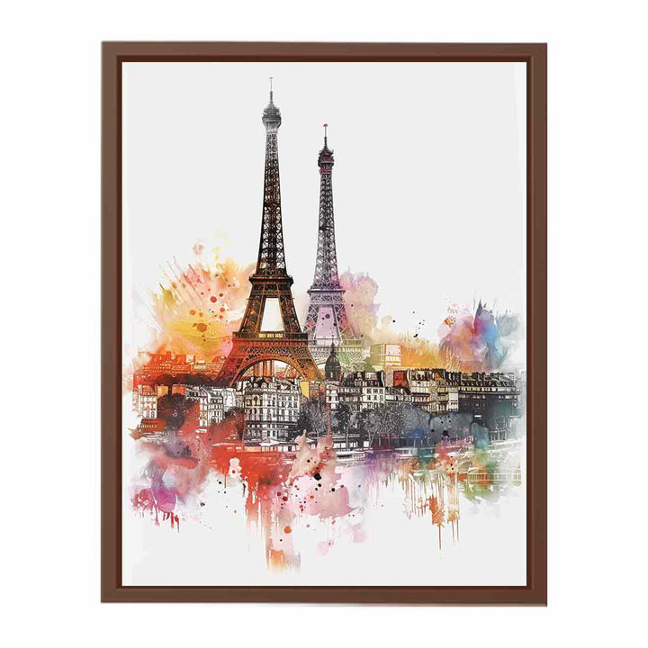 Paris Skyline  Poster