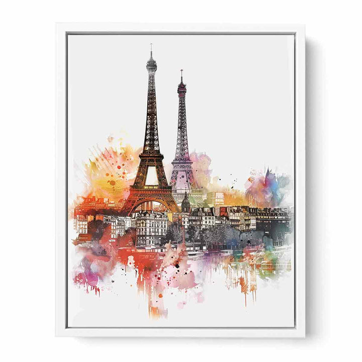 Paris Skyline Framed Print