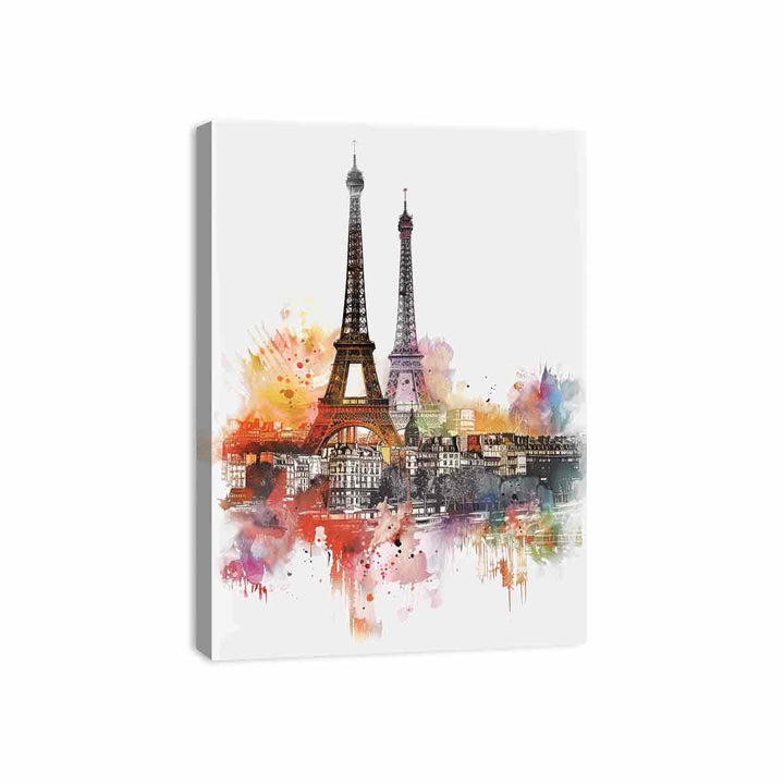 Paris Skyline Canvas Print