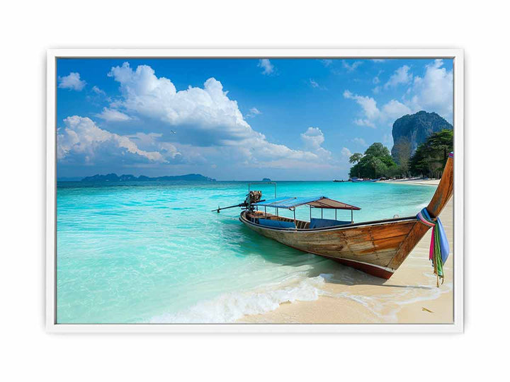 Thai Boat Framed Print