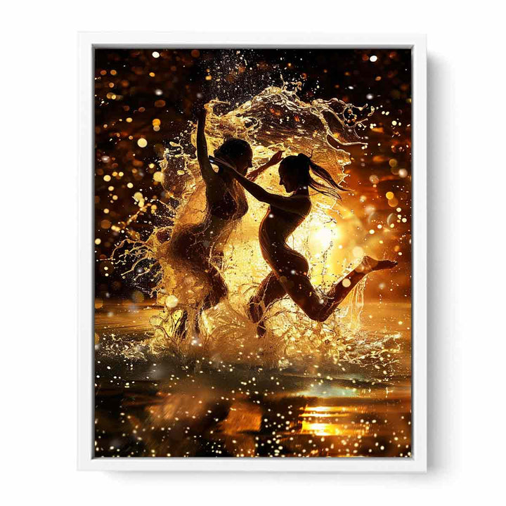 Splash Dance Framed Print