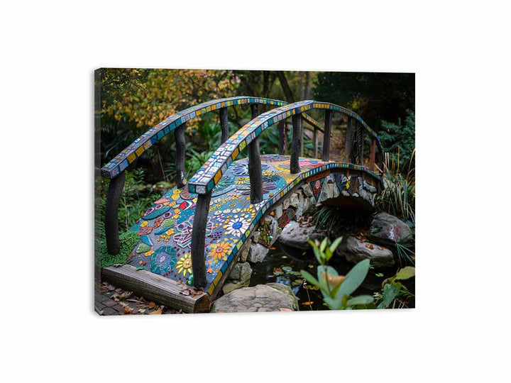 Garden Bridge Canvas Print