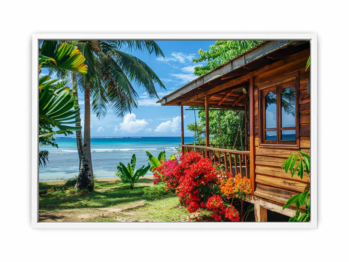 Beach Front Living  Framed Print