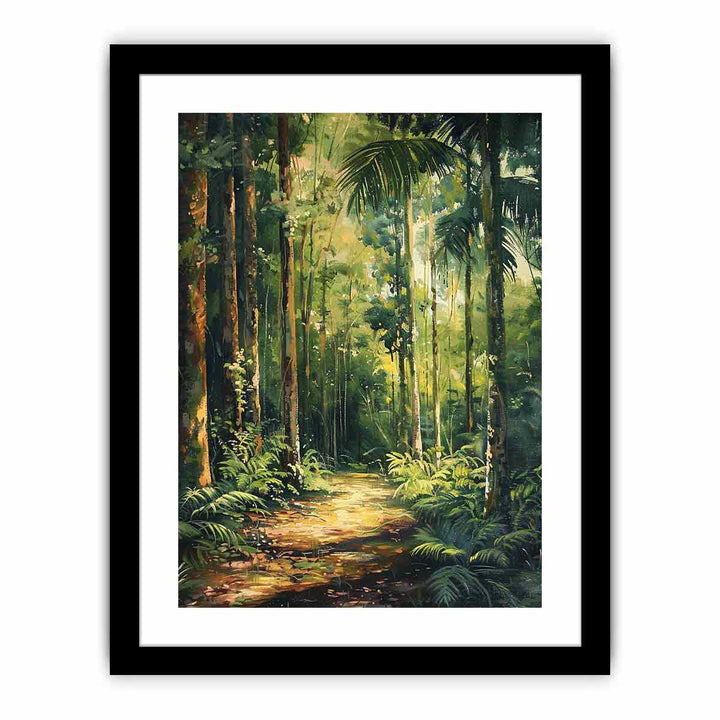 Rainforest Path  Art Print