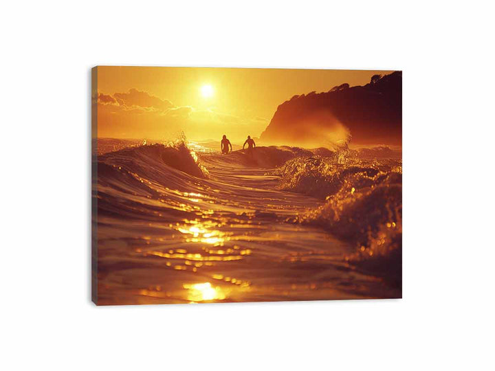 Morning Surf Canvas Print