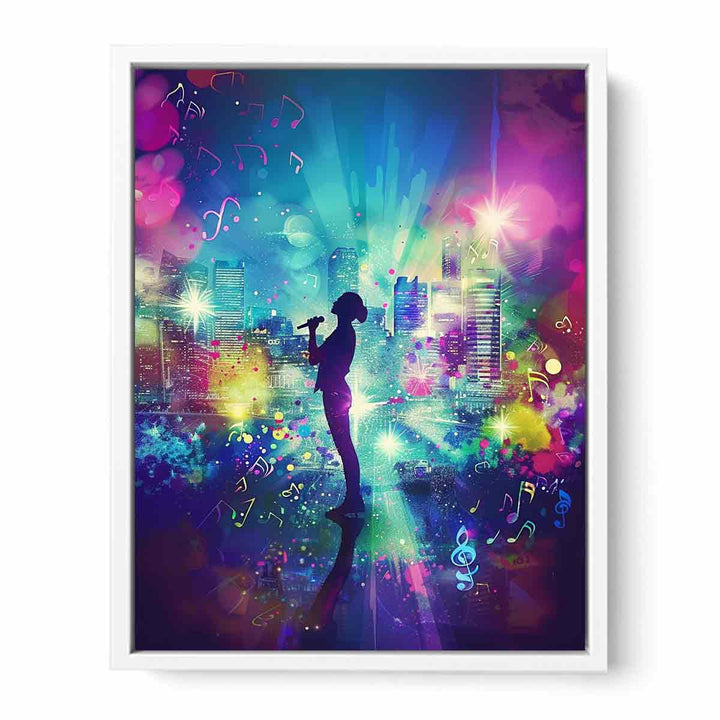 Singing Framed Print