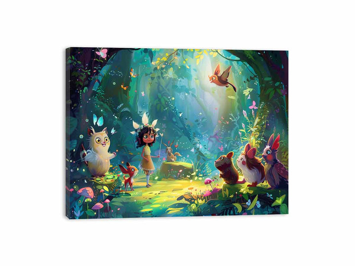 Kids Movie Canvas Print