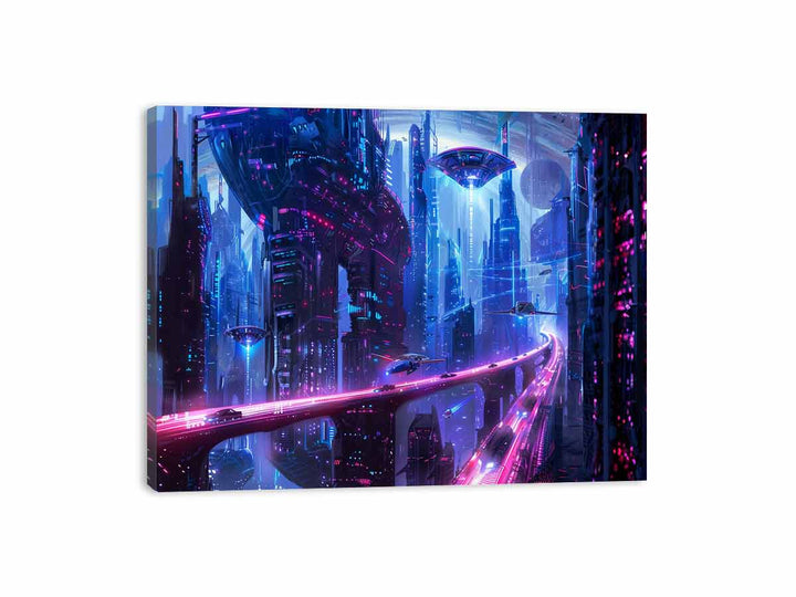 Future City Canvas Print