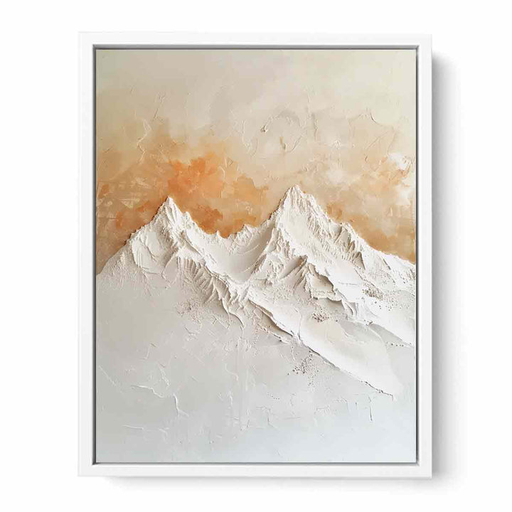 3D Mountian  Framed Print