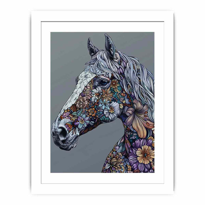 Colorfull Horse  Streched canvas