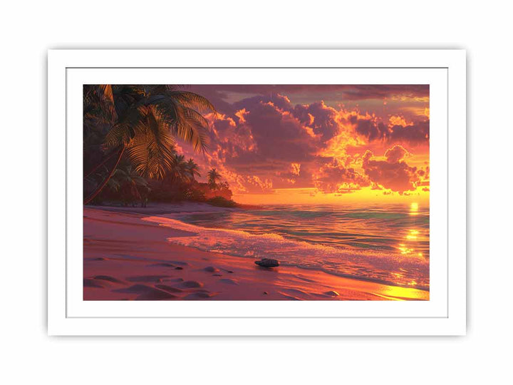 Beach Scene  Streched canvas