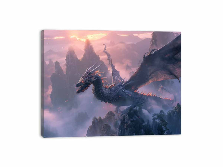 Dragon Flying  Canvas Print