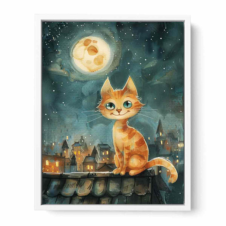 Cute Cat  Framed Print