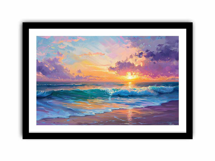 Beach Scene   Art Print