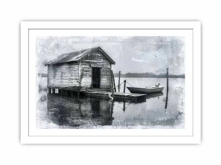 Fishing Shack  Streched canvas