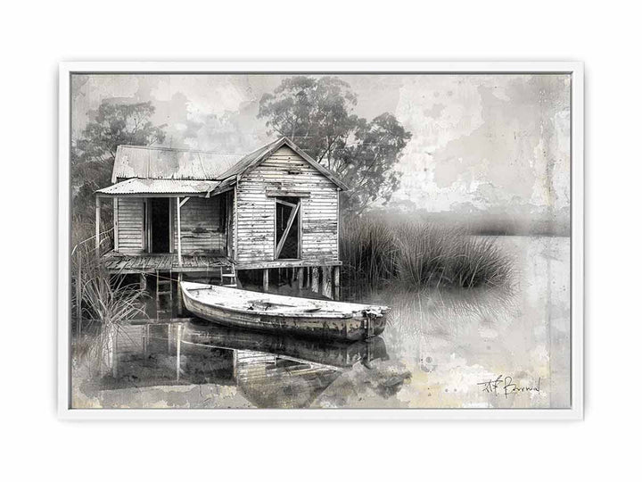 Fishing Shack  Framed Print