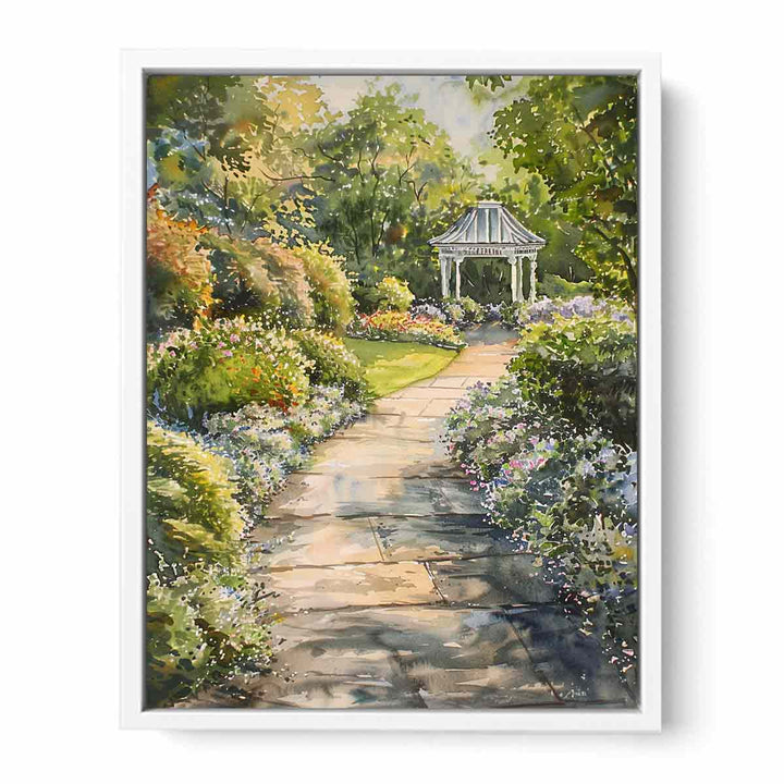 Hamptons Garden  Framed Print