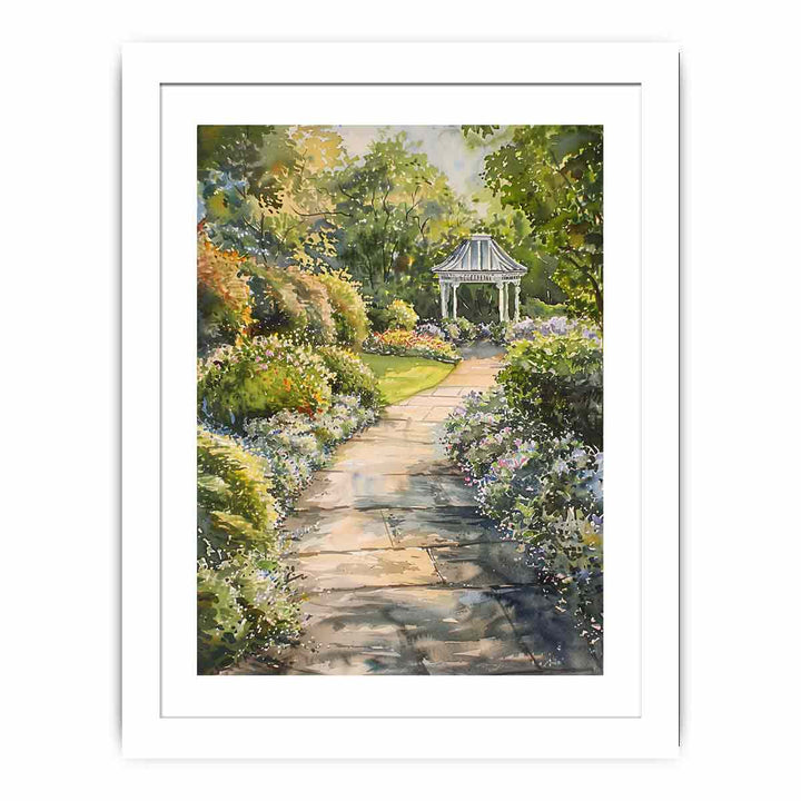 Hamptons Garden  Streched canvas