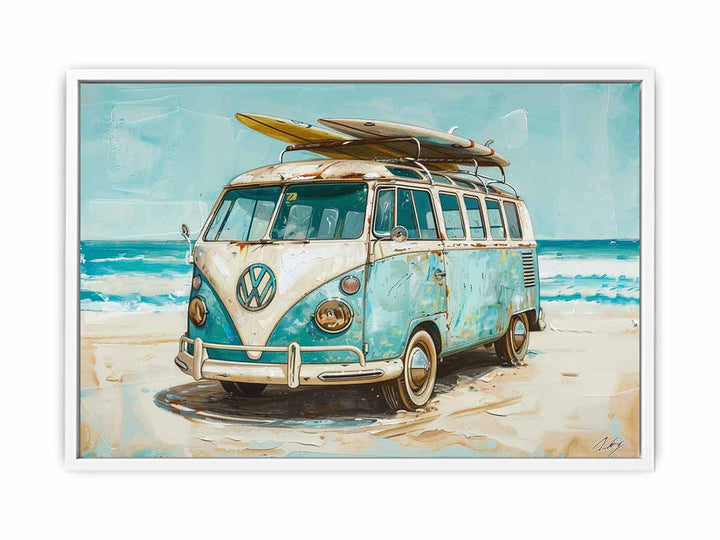 Beach Parking Framed Print