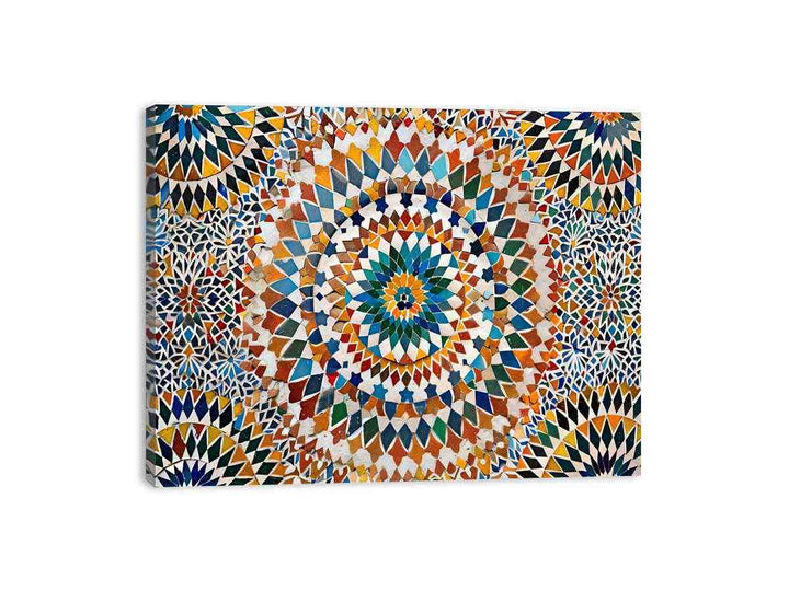 Moroccan Wall Pattern Canvas Print