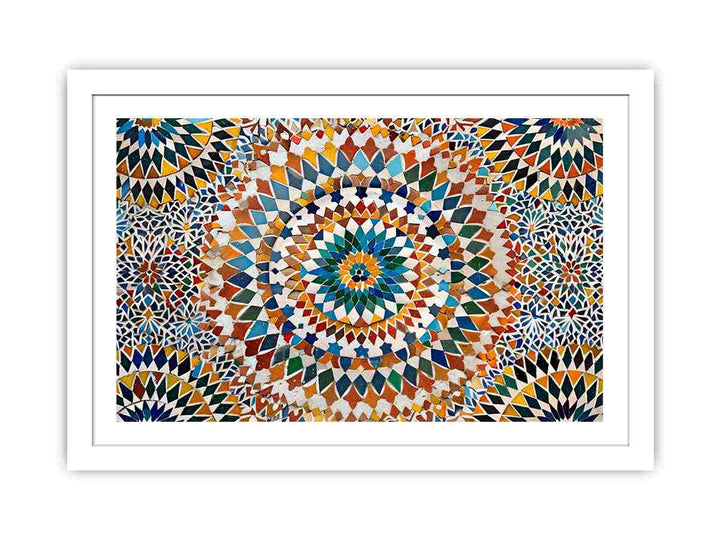 Moroccan Wall Pattern Streched canvas