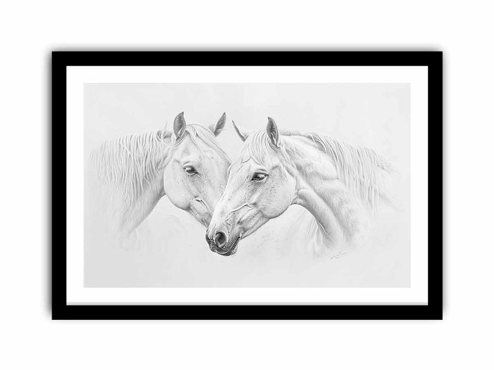 Two Horses   Art Print