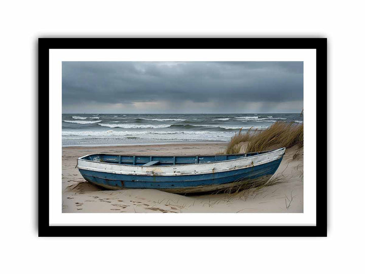 Boat On Beach  Art Print