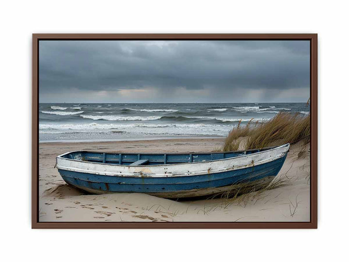 Boat On Beach  Poster