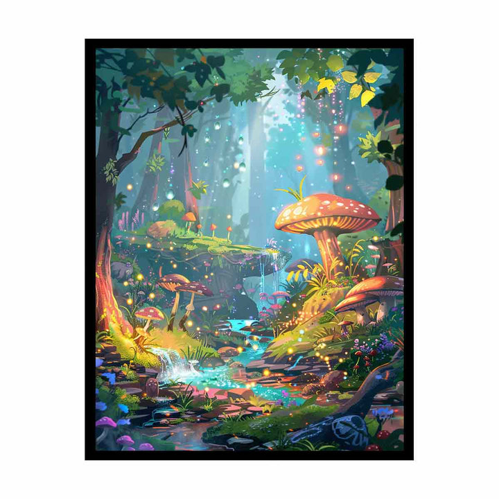 Cartoon Forest   Painting