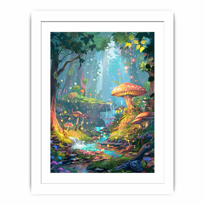 Cartoon Forest  Streched canvas