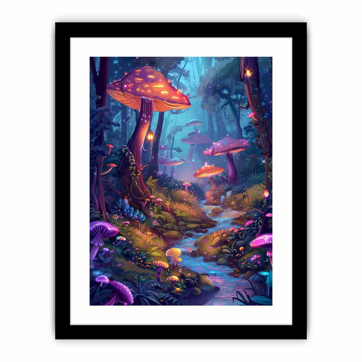 Cartoon Forest   Art Print