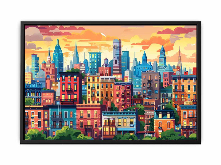 Vibrant Cityscape   Painting