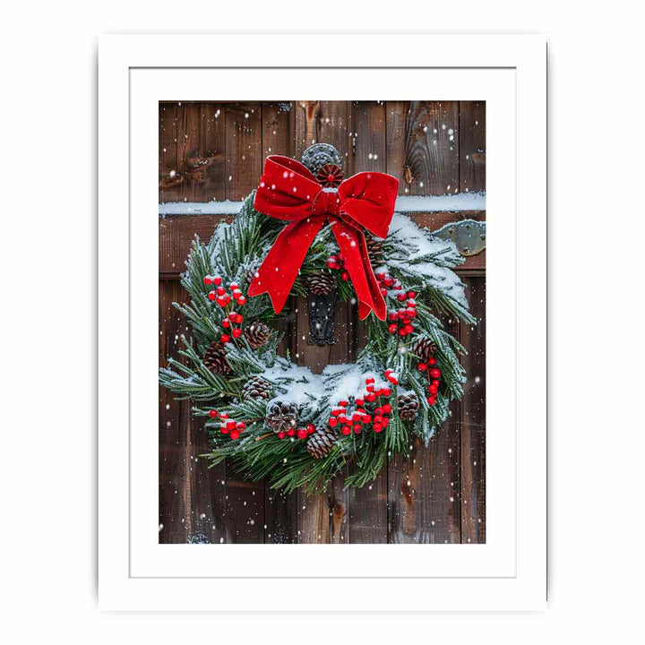 Christmas Wreath  Streched canvas