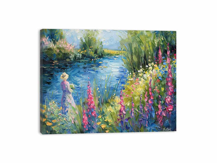 Lake Side  Canvas Print