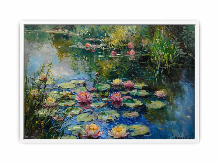 Lily In Lake  Framed Print