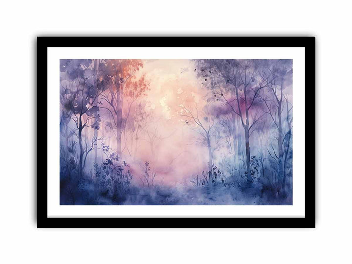 Misty Forest   Art Print