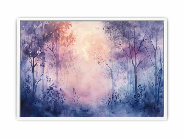 Misty Forest  Framed Print