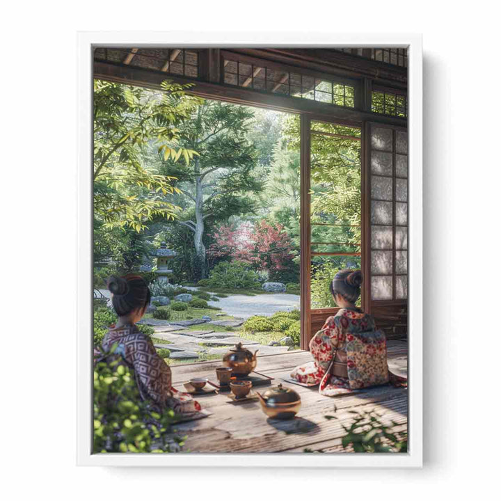 Garden Coffee Framed Print