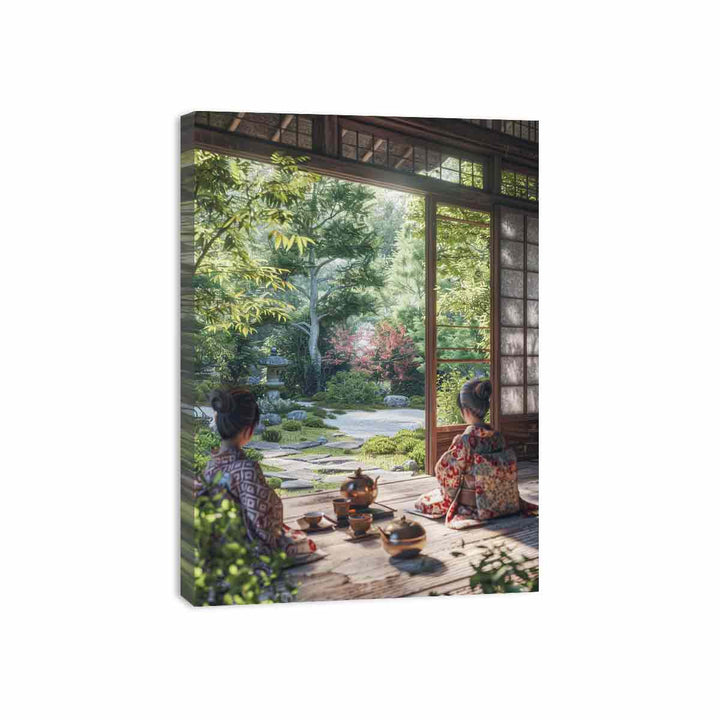 Garden Coffee Canvas Print