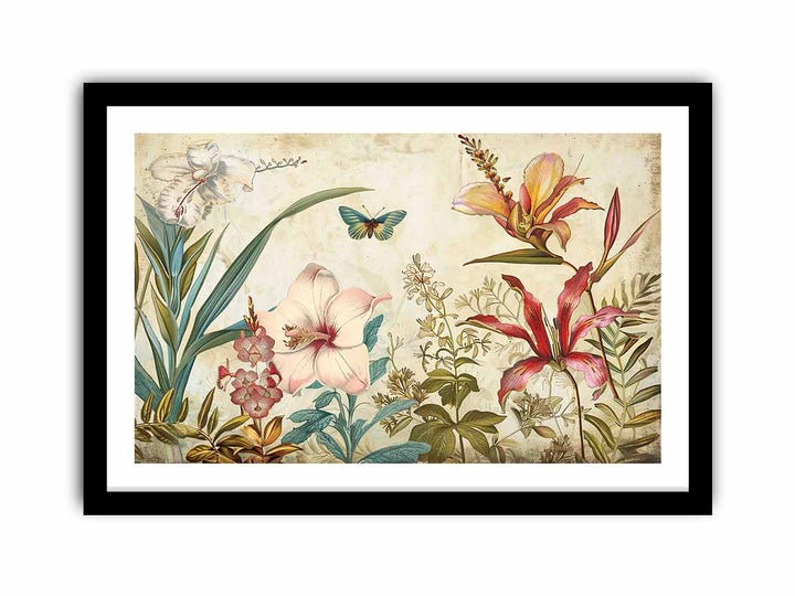 Vinatge Floral  Art Print