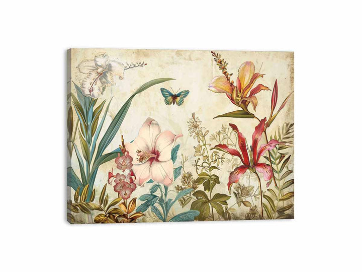 Vinatge Floral Canvas Print