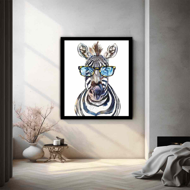 Zebra With Glasses 