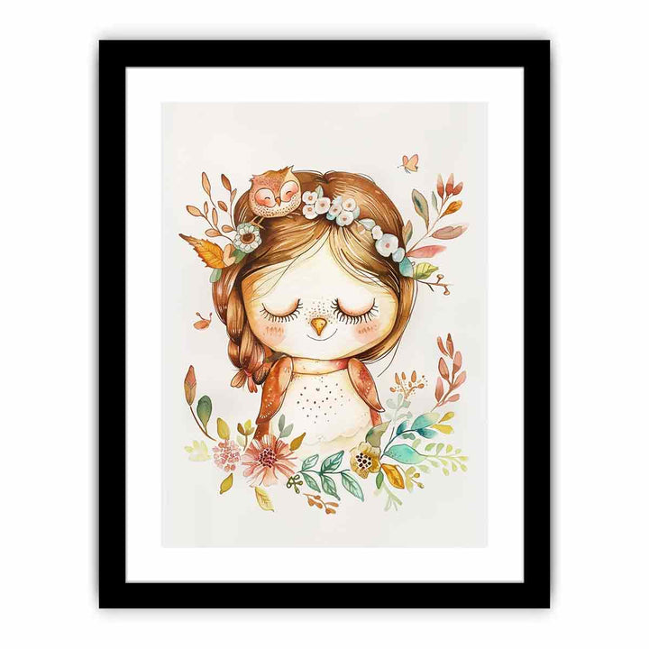 Lady Owlet  Art Print