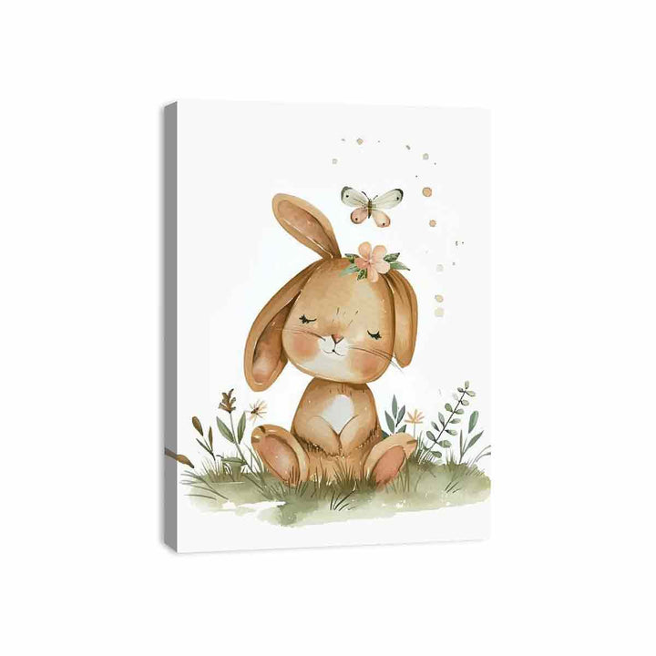 Baby Rabbit Canvas Print