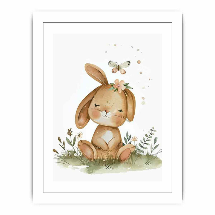 Baby Rabbit Streched canvas