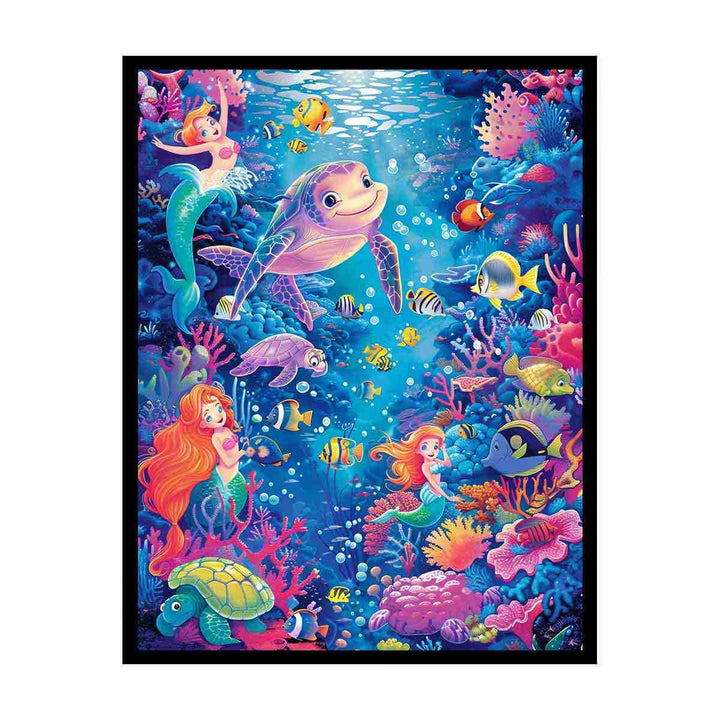 Playfull Underwater   Painting