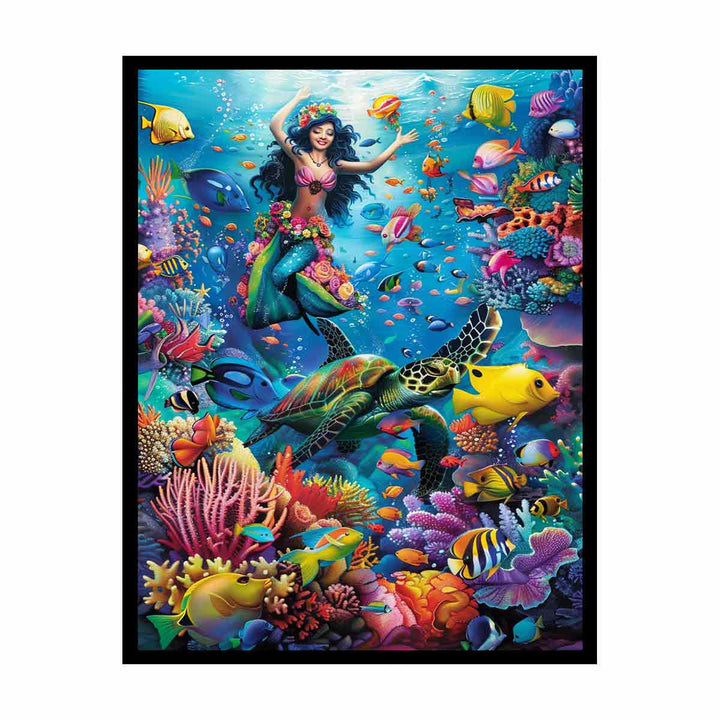 Playfull Underwater   Painting